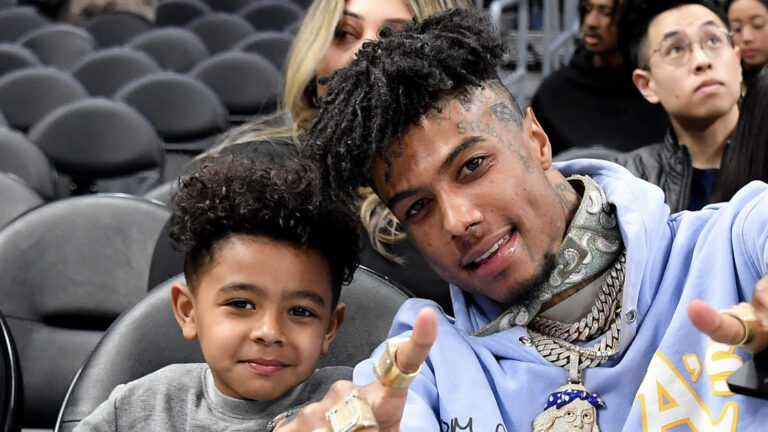 Awww! Blueface’s Son Javaughn Reacts To His Face Tattoos (WATCH)