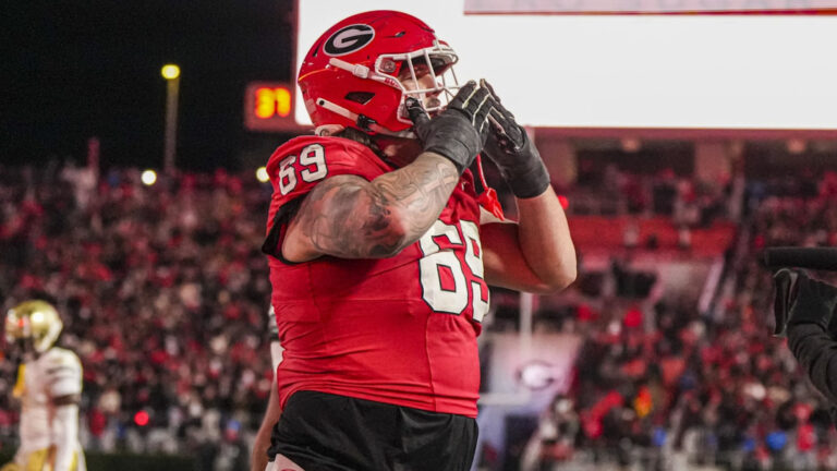 Detroit Lions Tate Ratledge Has Lion Tattoo on Forearm
