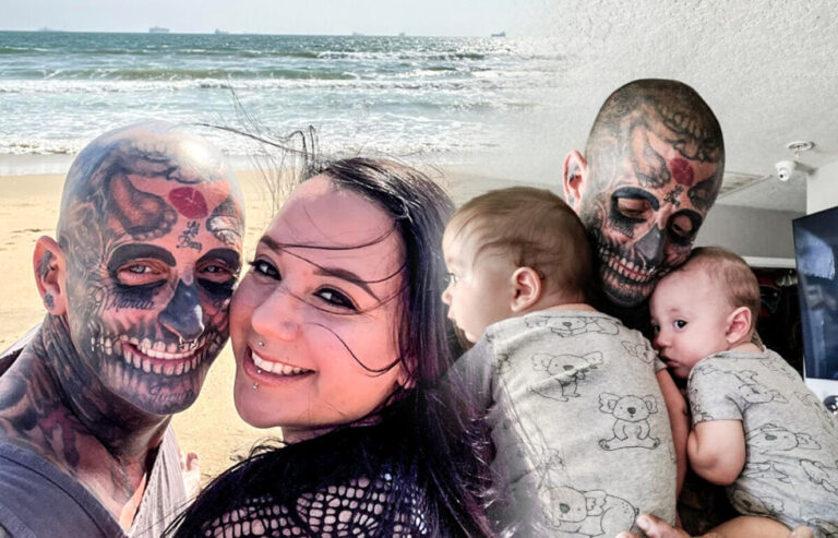 A Dad of Seven Has Over 240 Tattoos on His Body and Bravely Faces Criticism About His Appearance