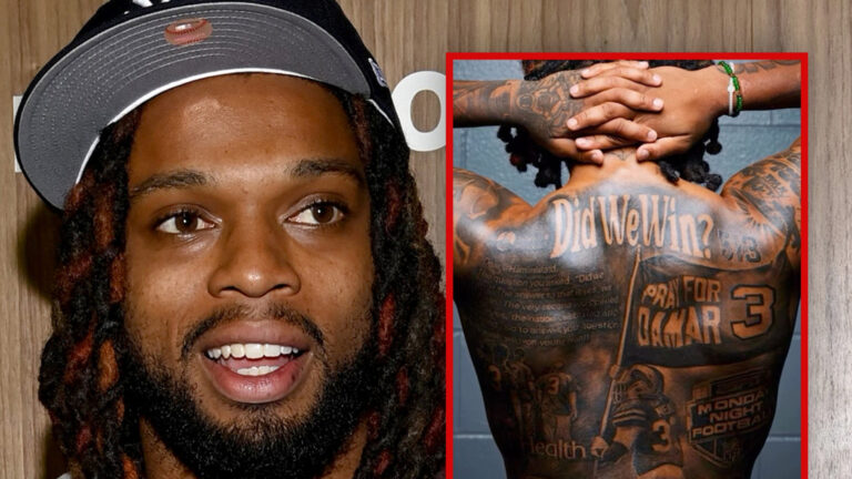 Damar Hamlin Gets Massive Back Tattoo Commemorating Cardiac Arrest