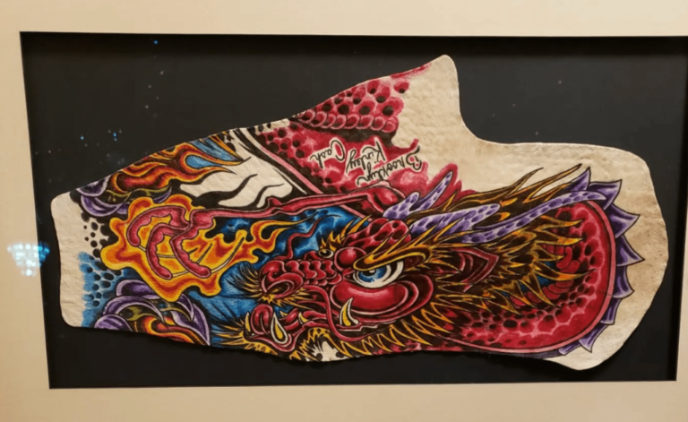 Father-son morticians turn tattoos into wall art